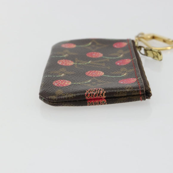 LOUIS VUITTON Monogram Cherry Pochette Cles Coin Purse M95042 LV Auth bs35761