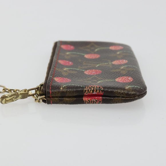 LOUIS VUITTON Monogram Cherry Pochette Cles Coin Purse M95042 LV Auth bs35761