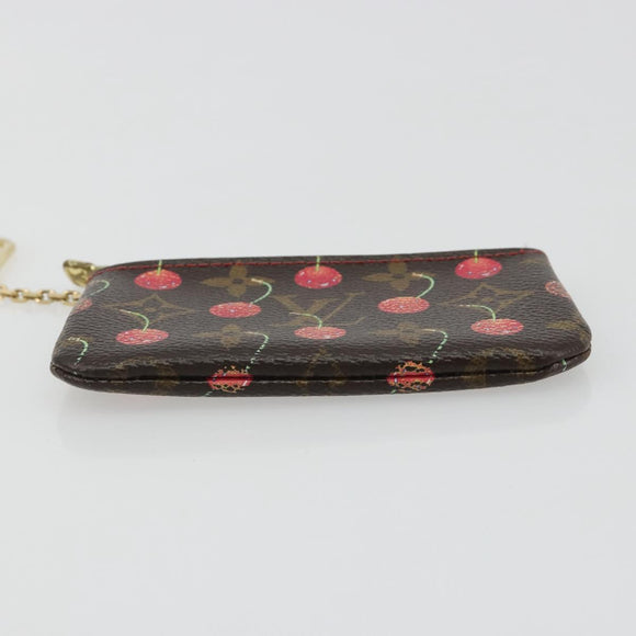 LOUIS VUITTON Monogram Cherry Pochette Cles Coin Purse M95042 LV Auth bs35761