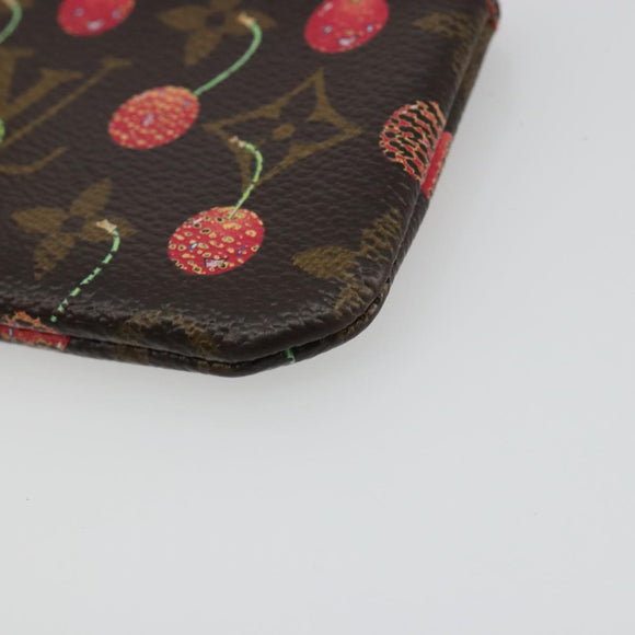 LOUIS VUITTON Monogram Cherry Pochette Cles Coin Purse M95042 LV Auth bs35761