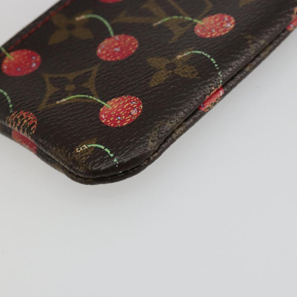 LOUIS VUITTON Monogram Cherry Pochette Cles Coin Purse M95042 LV Auth bs35761