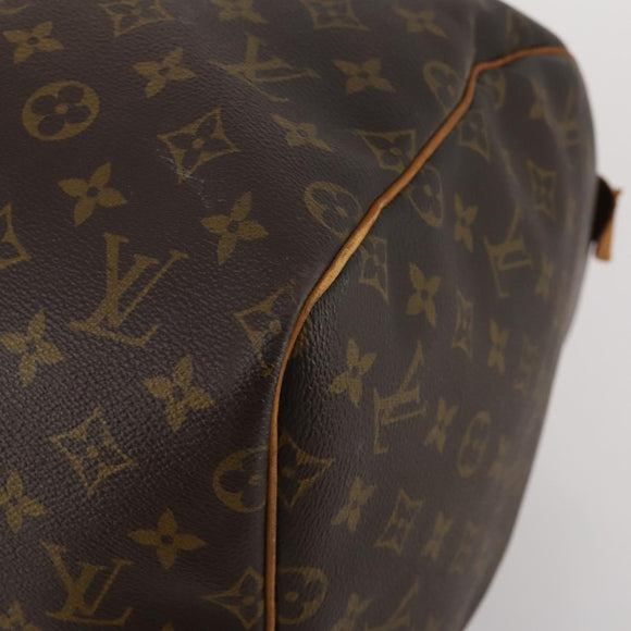LOUIS VUITTON Monogram Keepall 55 Boston Bag M41424 LV Auth bs35764