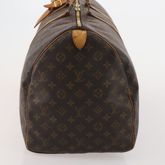LOUIS VUITTON Monogram Keepall 55 Boston Bag M41424 LV Auth bs35764