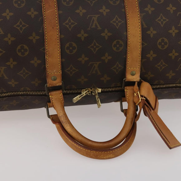 LOUIS VUITTON Monogram Keepall 55 Boston Bag M41424 LV Auth bs35764