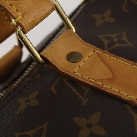LOUIS VUITTON Monogram Keepall Bandouliere 55 Boston Bag M41414 LV Auth bs35765