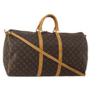 LOUIS VUITTON Monogram Keepall Bandouliere 55 Boston Bag M41414 LV Auth bs35765-1