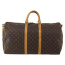 LOUIS VUITTON Monogram Keepall Bandouliere 55 Boston Bag M41414 LV Auth bs35765-13