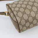 GUCCI GG Supreme Shoulder Bag PVC Beige Gold Auth bs35769-17