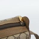 GUCCI GG Supreme Shoulder Bag PVC Beige Gold Auth bs35769-18