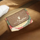 GUCCI GG Supreme Shoulder Bag PVC Beige Gold Auth bs35769-19