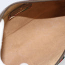 GUCCI GG Supreme Shoulder Bag PVC Beige Gold Auth bs35769-11