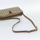 GUCCI GG Supreme Shoulder Bag PVC Beige Gold Auth bs35769-7