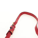 GUCCI Shoulder Bag Leather Red Gold 598594 Auth bs35771V-18