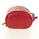 GUCCI Shoulder Bag Leather Red Gold 598594 Auth bs35771V-5