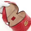 GUCCI Shoulder Bag Leather Red Gold 598594 Auth bs35771V-26