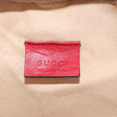 GUCCI Shoulder Bag Leather Red Gold 598594 Auth bs35771V-28