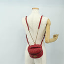 GUCCI Shoulder Bag Leather Red Gold 598594 Auth bs35771V-32