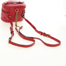 GUCCI Shoulder Bag Leather Red Gold 598594 Auth bs35771V-8