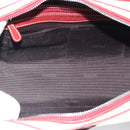 LOEWE Hand Bag Canvas Beige Silver Auth bs35772-19