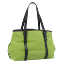 BOTTEGA VENETA Tote Bag Canvas Green Black 256763 Auth bs35773-1
