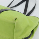 BOTTEGA VENETA Tote Bag Canvas Green Black 256763 Auth bs35773-15