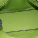 BOTTEGA VENETA Tote Bag Canvas Green Black 256763 Auth bs35773-11