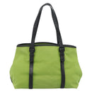 BOTTEGA VENETA Tote Bag Canvas Green Black 256763 Auth bs35773-13