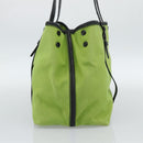 BOTTEGA VENETA Tote Bag Canvas Green Black 256763 Auth bs35773-3