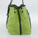 BOTTEGA VENETA Tote Bag Canvas Green Black 256763 Auth bs35773-4
