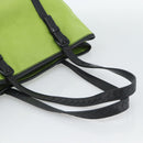 BOTTEGA VENETA Tote Bag Canvas Green Black 256763 Auth bs35773-7