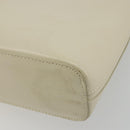 LOEWE Hand Bag Patent Beige Silver Auth bs35774-16