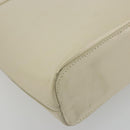 LOEWE Hand Bag Patent Beige Silver Auth bs35774-17