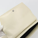 LOEWE Hand Bag Patent Beige Silver Auth bs35774-10