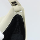 LOEWE Hand Bag Patent Beige Silver Auth bs35774-20