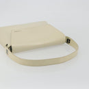 LOEWE Hand Bag Patent Beige Silver Auth bs35774-7