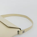 LOEWE Hand Bag Patent Beige Silver Auth bs35774-14