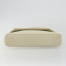 LOEWE Hand Bag Patent Beige Silver Auth bs35774-5