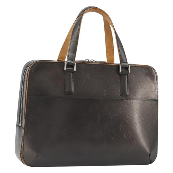 LOUIS VUITTON Monogram Mat Malden Hand Bag Black M55132 LV Auth bs35776