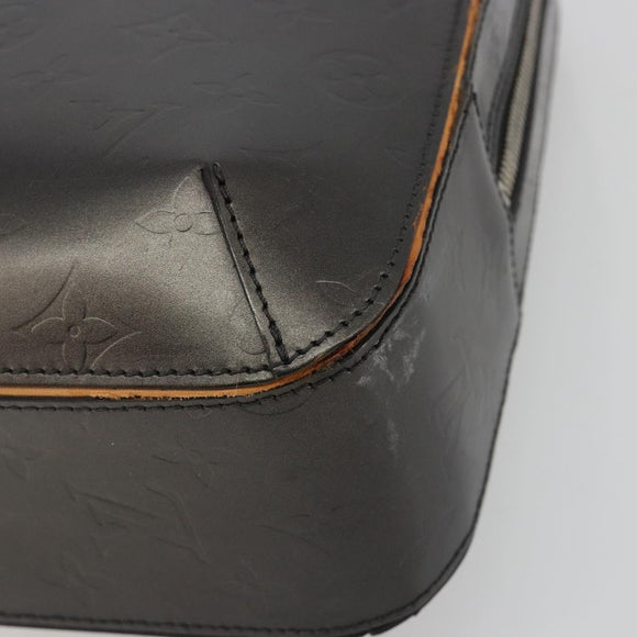 LOUIS VUITTON Monogram Mat Malden Hand Bag Black M55132 LV Auth bs35776