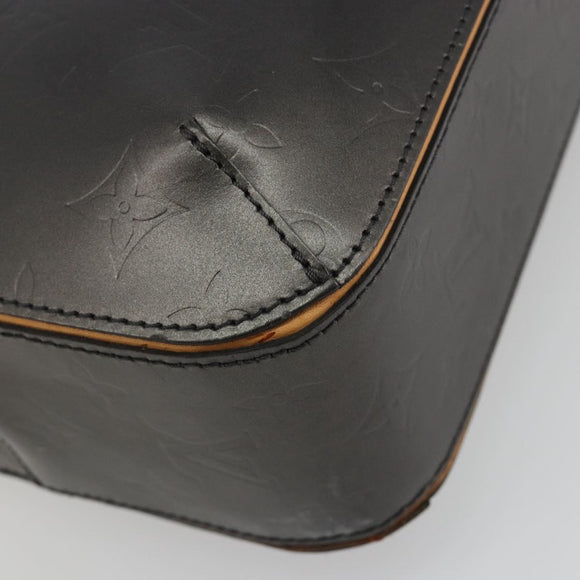 LOUIS VUITTON Monogram Mat Malden Hand Bag Black M55132 LV Auth bs35776