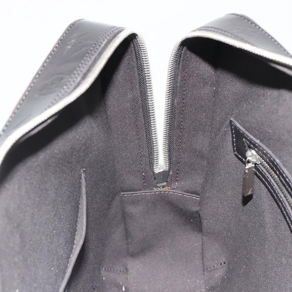 LOUIS VUITTON Monogram Mat Malden Hand Bag Black M55132 LV Auth bs35776