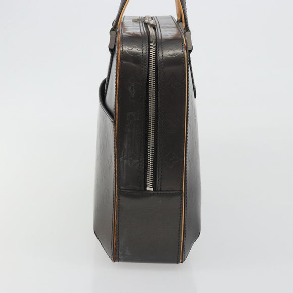 LOUIS VUITTON Monogram Mat Malden Hand Bag Black M55132 LV Auth bs35776