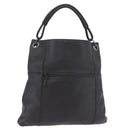 BOTTEGA VENETA Hand Bag Outlet Leather Black 115778 Auth bs35781-1