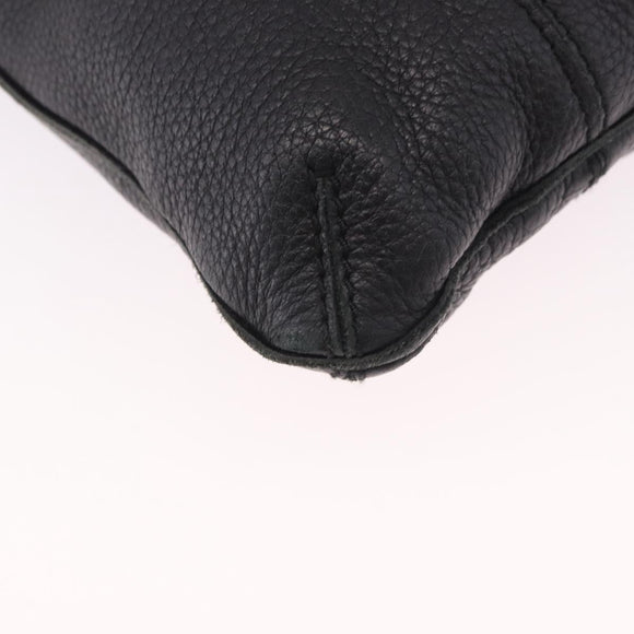 BOTTEGA VENETA Hand Bag Outlet Leather Black 115778 Auth bs35781