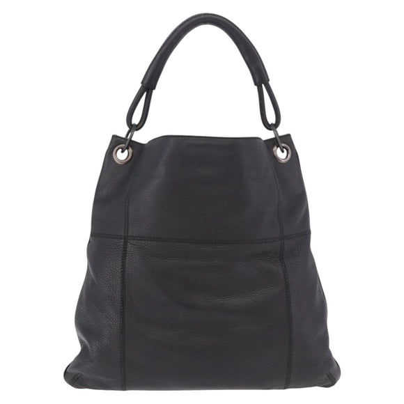 BOTTEGA VENETA Hand Bag Outlet Leather Black 115778 Auth bs35781