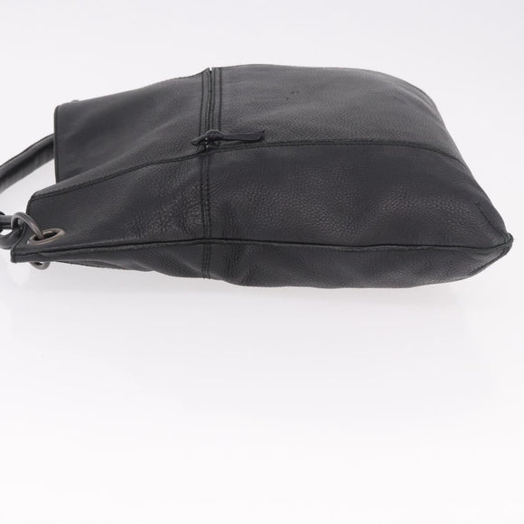BOTTEGA VENETA Hand Bag Outlet Leather Black 115778 Auth bs35781