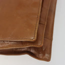 BOTTEGA VENETA Shoulder Bag Leather Brown Gold Auth bs35782-9