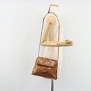 BOTTEGA VENETA Shoulder Bag Leather Brown Gold Auth bs35782-23