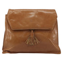 BOTTEGA VENETA Shoulder Bag Leather Brown Gold Auth bs35782-13