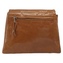 BOTTEGA VENETA Shoulder Bag Leather Brown Gold Auth bs35782-2